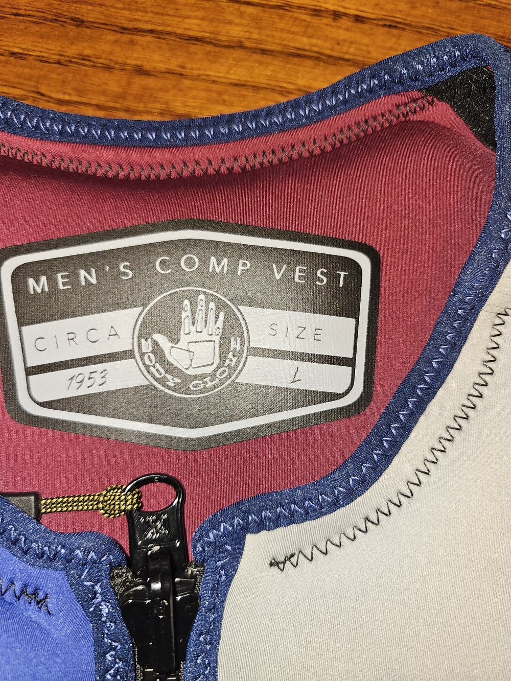 Body Glove Men's Blue and Light Gray Ski/Snowboard Comp Vest - Picture 2 of 4
